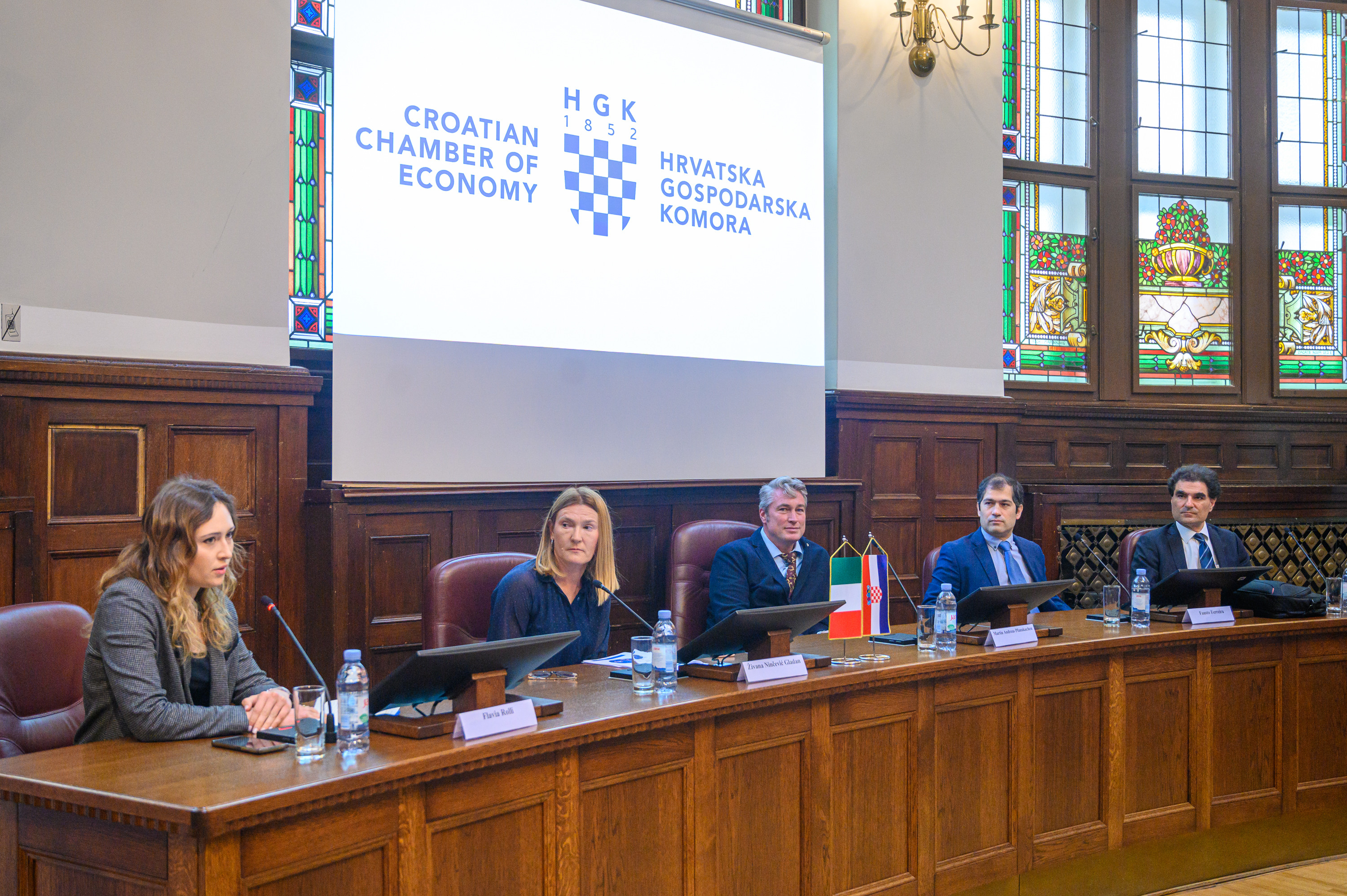 1. panel Flavia Rolli, Živana Ninčević Gladan, Martin Andreas Pfannkuchen, Fausto Ferreira, Michele Grassi.jpg